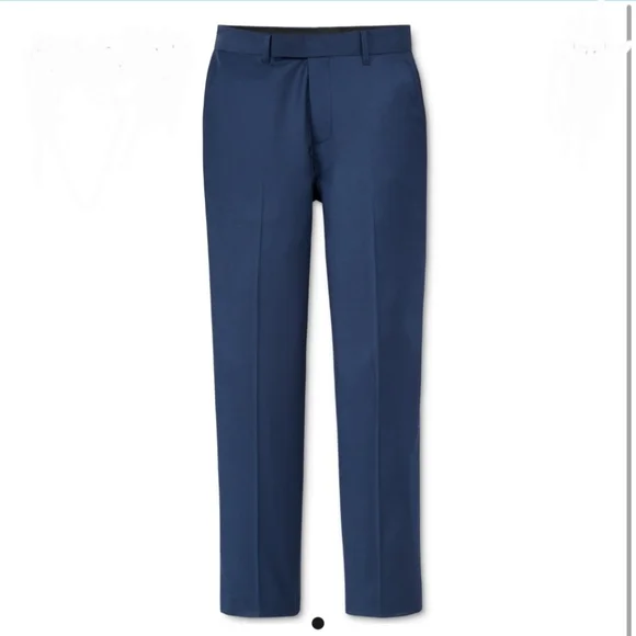 Calvin Klein Boy's Flat Front Slim Fit Husky Pant Blue Brilliant Size 10 NWT - Picture 2 of 9